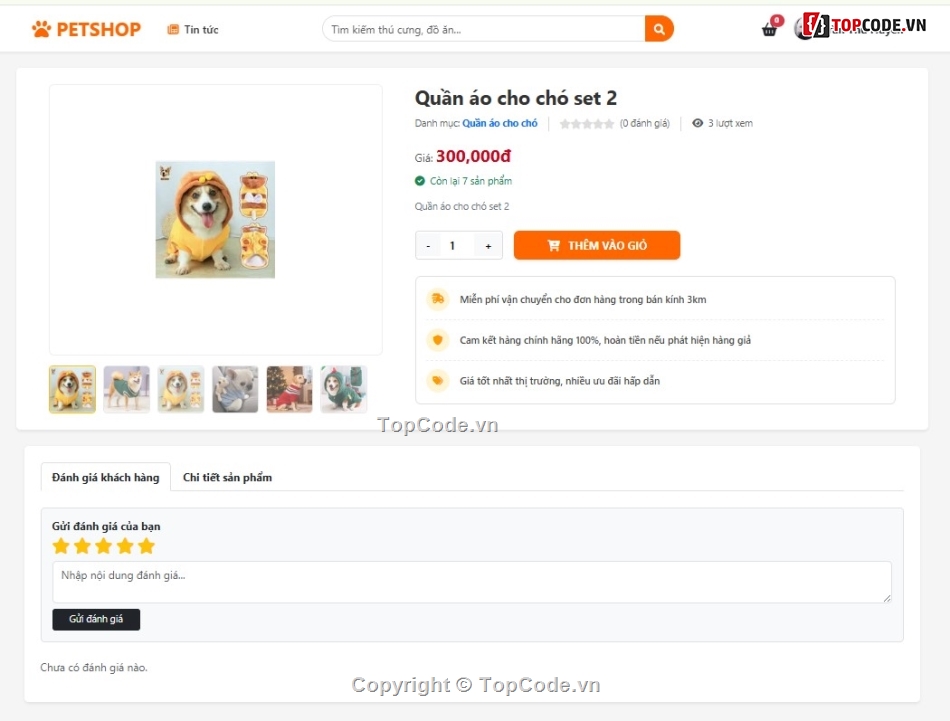 giao diện,giao hàng,petshop